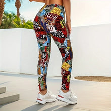 Digital Graffiti Printed Leggings