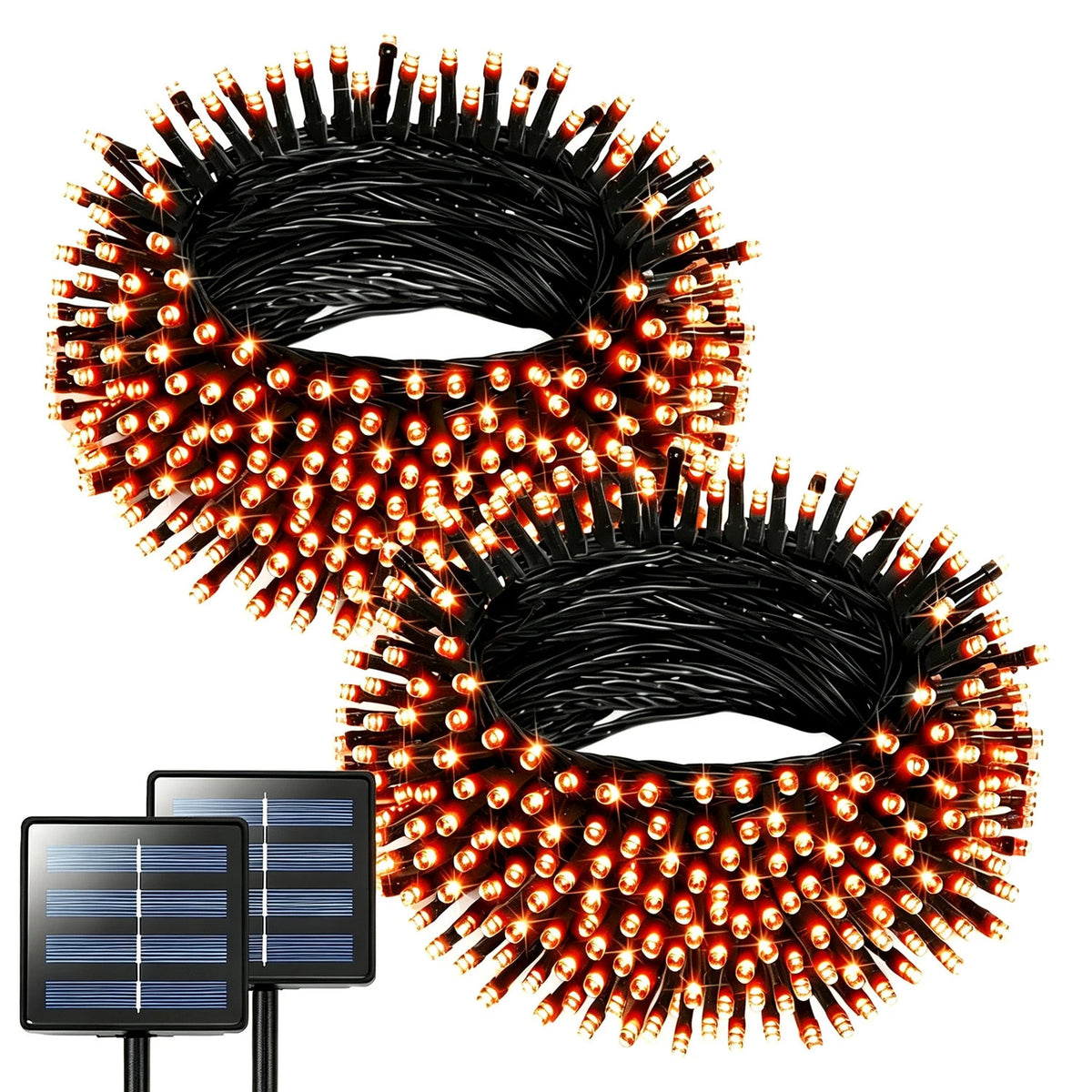 LED Solar Powered Outdoor Fairy String Lights - IP65 Waterproof 8 Modes Decoration