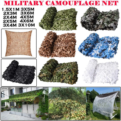 Multi-Purpose Military Camouflage Netting for Outdoor Shade & Decor
