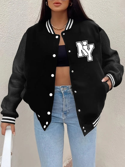New York Letter Printing Coat