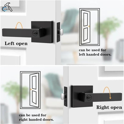 Heavy-Duty Interior Door Handle Locks with Core/Latch
