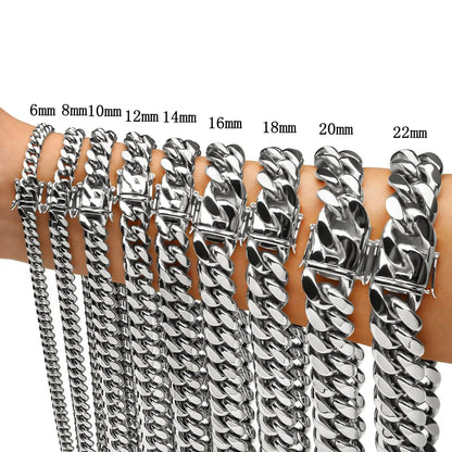 316L Stainless Steel Cuban Link Chain