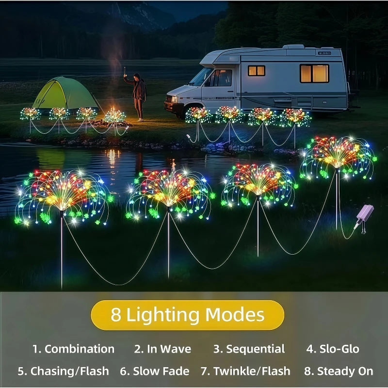 6-Pack Outdoor Solar Garden Lights - IP65 Waterproof LED Landscape Lamps