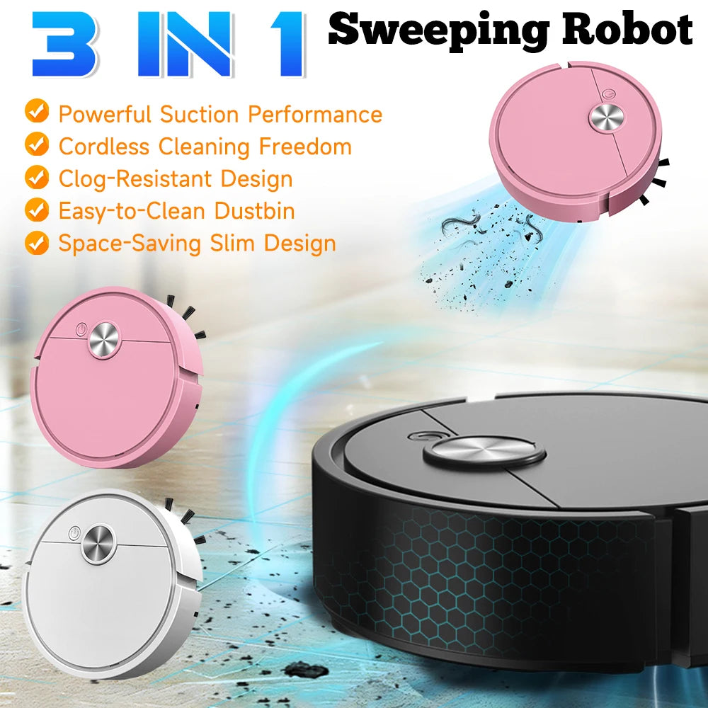 3 In 1 Smart Wireless Sweeping Mopping Vacuum