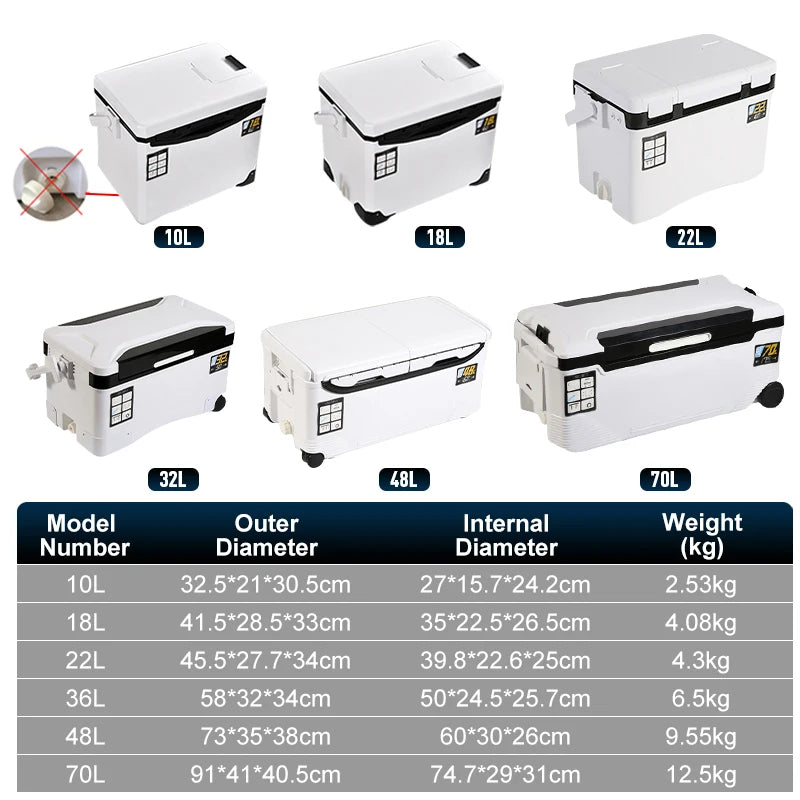 Portable Insulated Fishing Cooler & Tackle Box