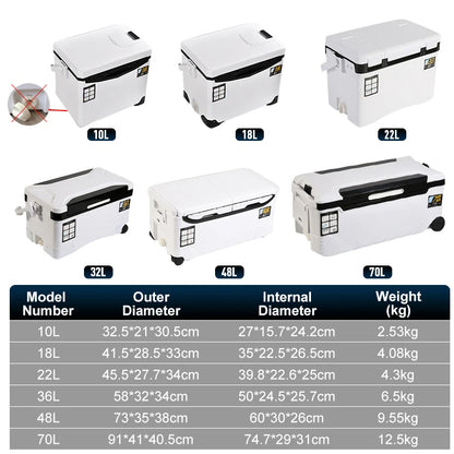 Portable Insulated Fishing Cooler & Tackle Box