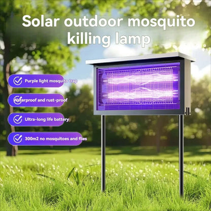 Solar-Powered UV Outdoor Mosquito & Bug Zapper