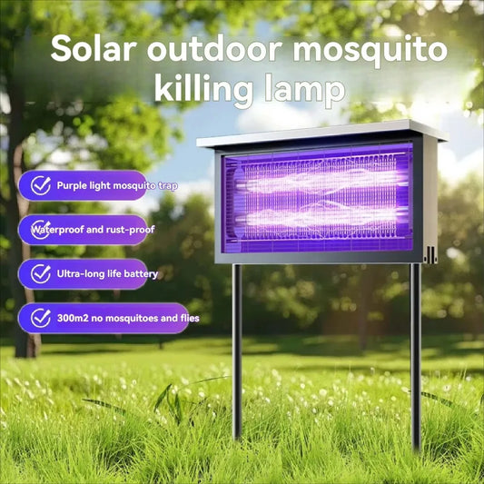 Solar-Powered UV Outdoor Mosquito & Bug Zapper