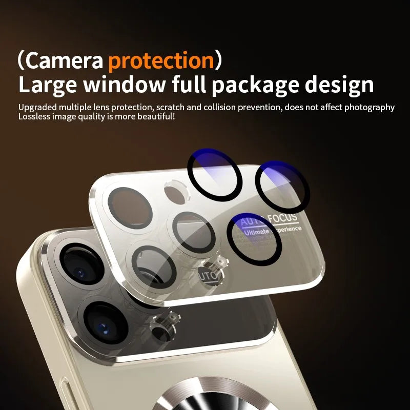 Titanium Metallic Luxury Matte MagSafe Case for iPhone
