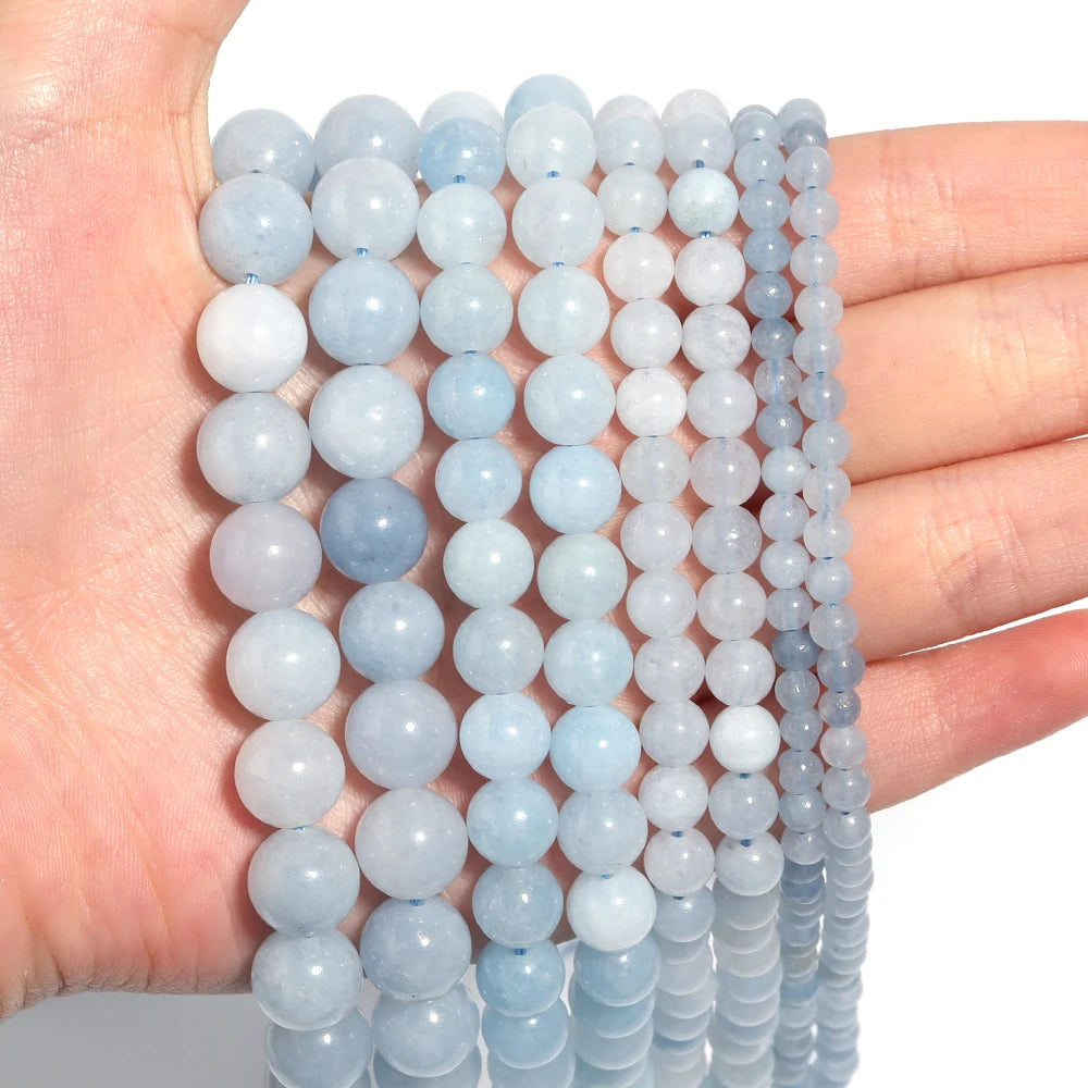 Natural Stone Jade Loose Spacer Beads for DIY Jewelry