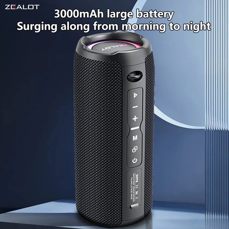 Zealot S49 Pro 20W Portable Bluetooth Speaker with RGB Light