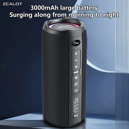 Zealot S49 Pro 20W Portable Bluetooth Speaker with RGB Light