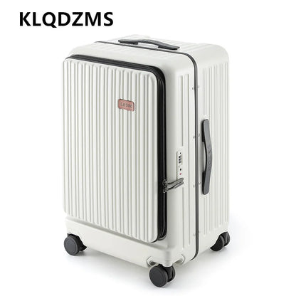 Front Opening Boarding Box USB Charging Trolley Case Multi-function Luggage