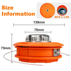 Aluminum Nylon Bump Spool 2 Line Weed Eater Lines