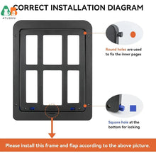ATUBAN Lockable Dog Door for Sliding Doors