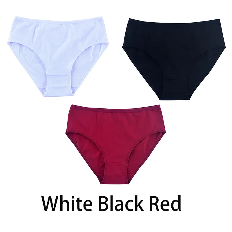 3PCS Seamless Cotton Panties