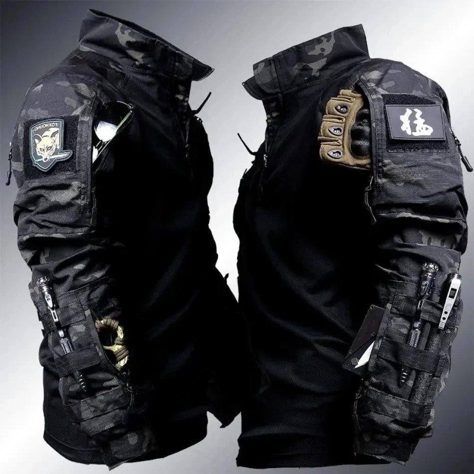 Men's Tactical Multicam Field Combat Long-Sleeve Shirt