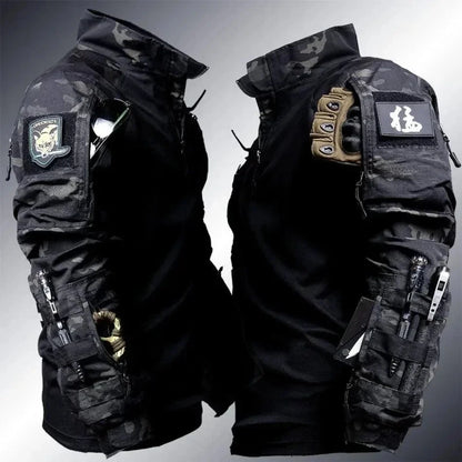 Men's Tactical Multicam Field Combat Long-Sleeve Shirt