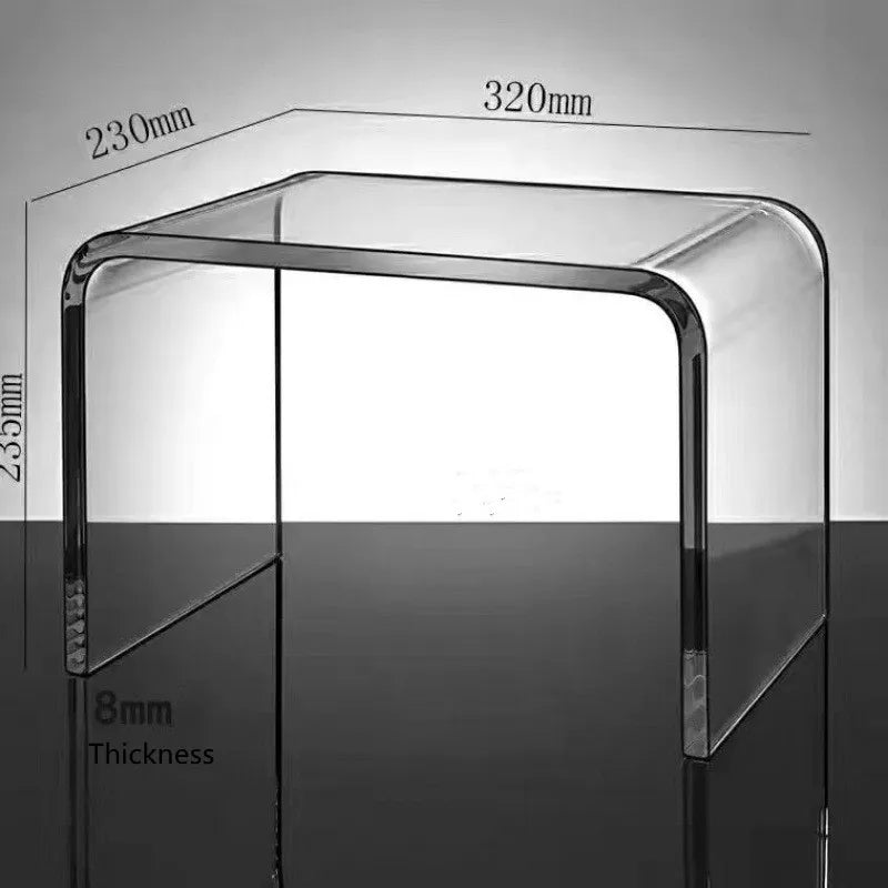 Acrylic Clear Glass Table