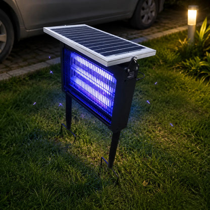 JOYINLED Outdoor Solar Bug Zapper - 3-in-1 Waterproof Mosquito Killer Lamp