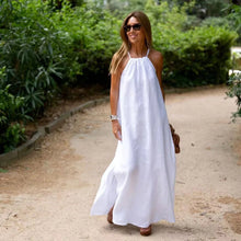 Cotton Solid Color Sleeveless Long