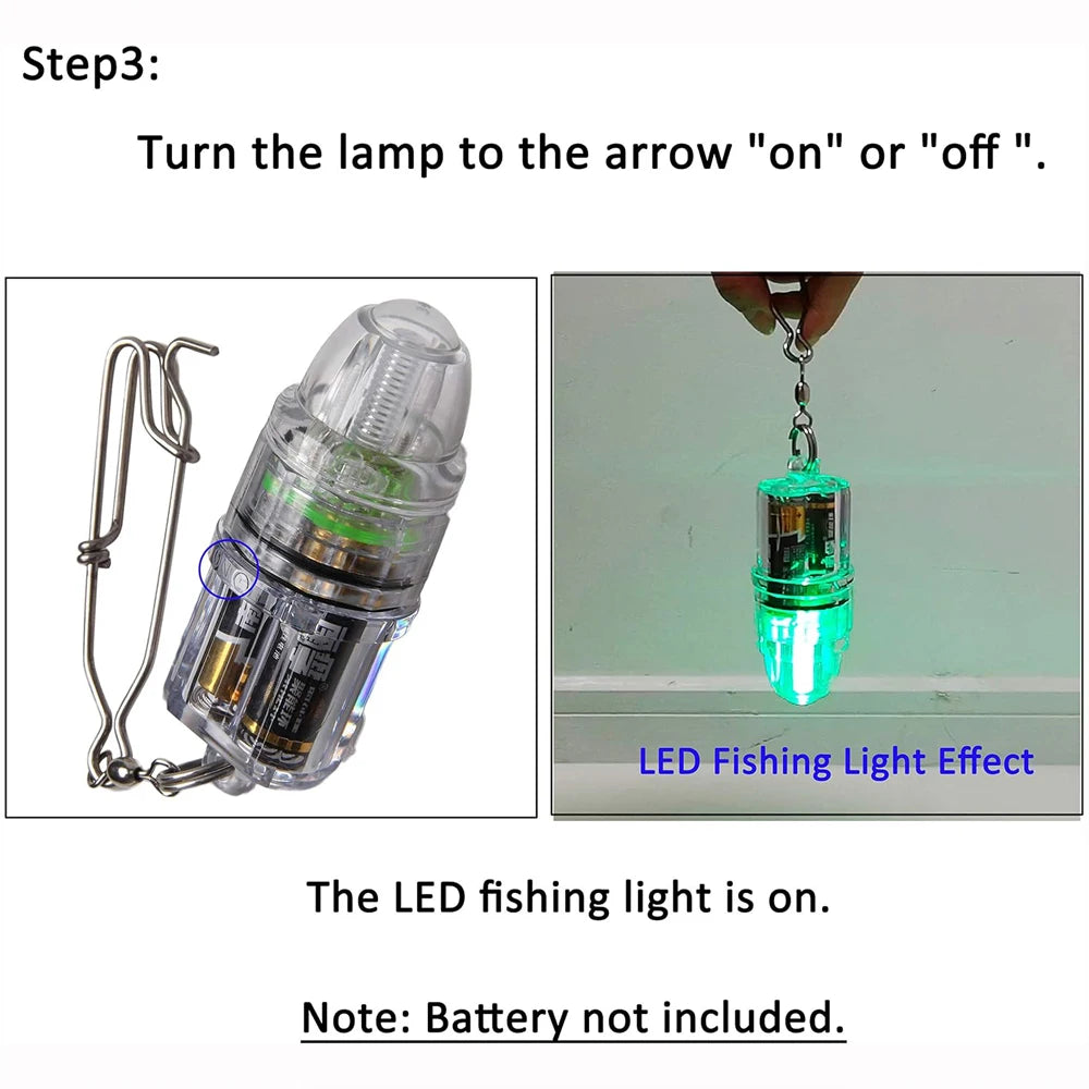 Waterproof LED Underwater Deep Drop Fishing Light