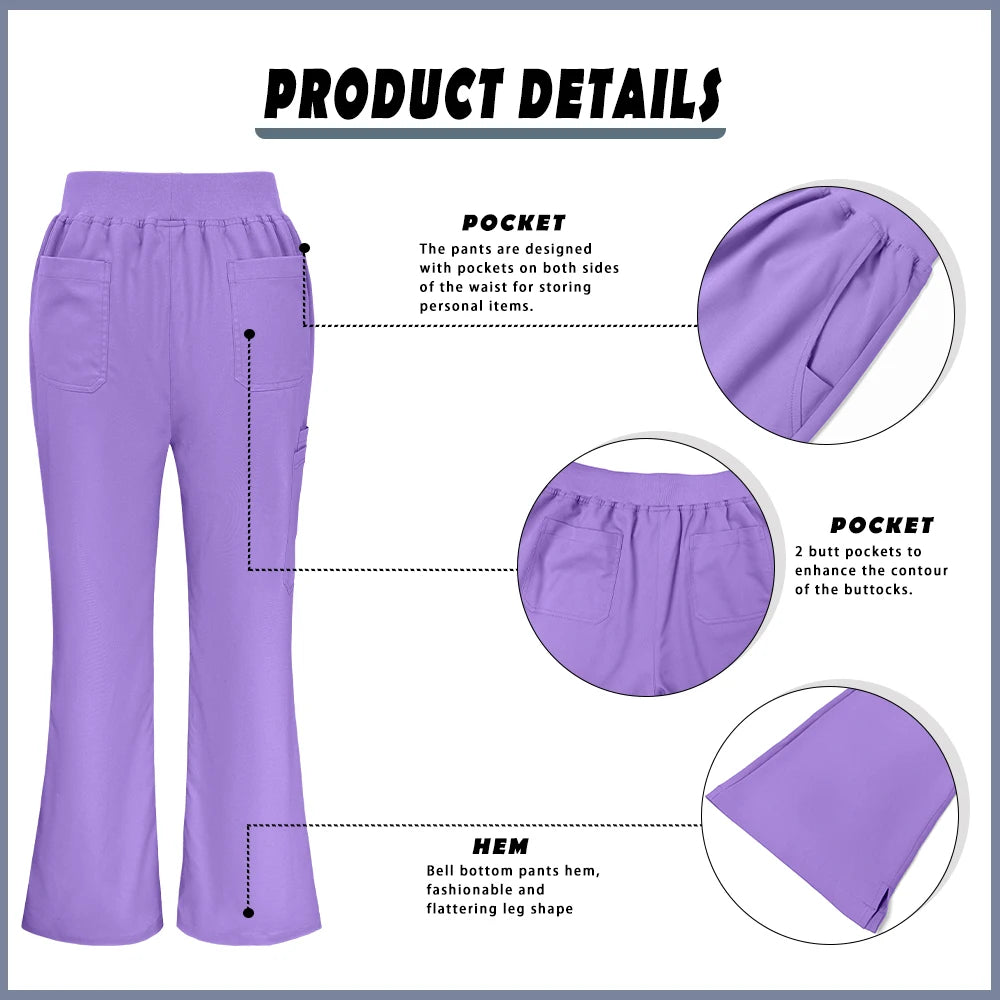 Bioscrubs Women's Ultra-Soft Medical Scrubs Set (Top & Pants)