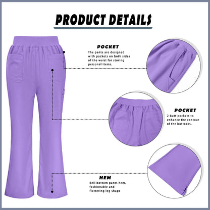 Bioscrubs Women's Ultra-Soft Medical Scrubs Set (Top & Pants)