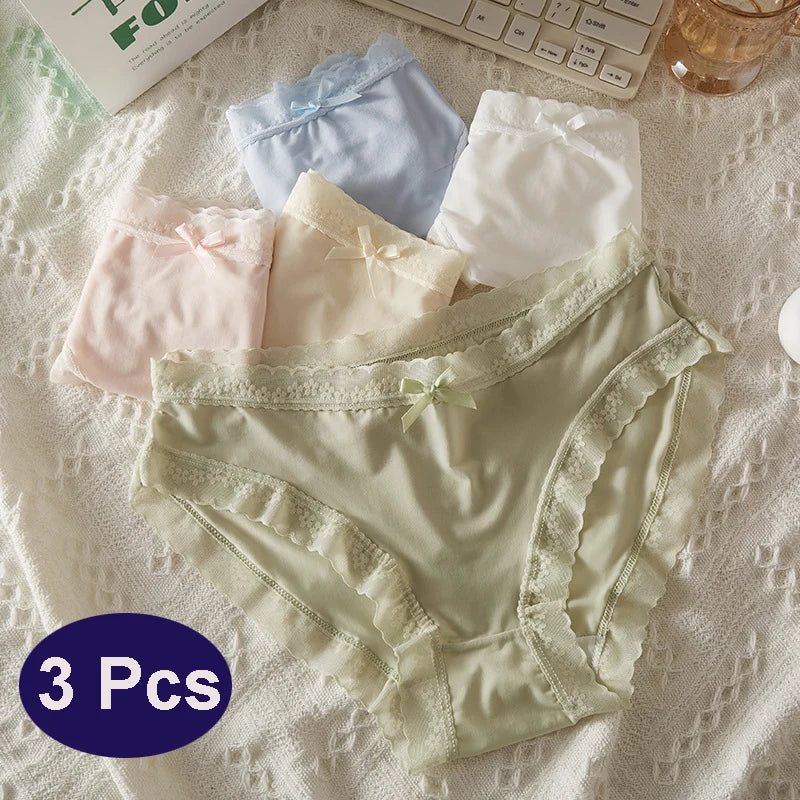 3Pcs Low Waist Quick Drying Briefs