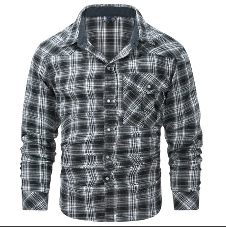 Flannel Long Sleeve Plaid Shirt