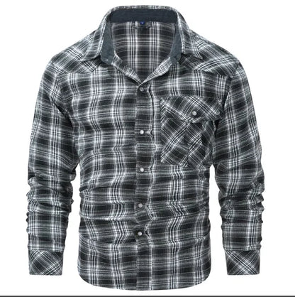 Flannel Long Sleeve Plaid Shirt