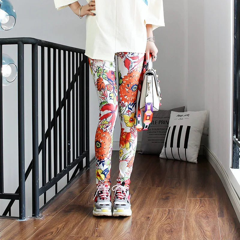 Casual and Colorful Leg Warmer Leggings