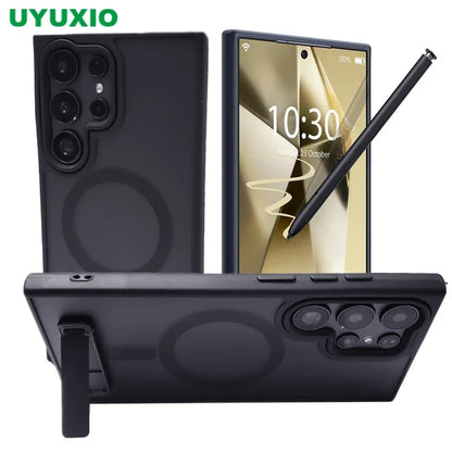 UYUXIO Magnetic Mobile Phone Case with Kickstand for Samsung Galaxy