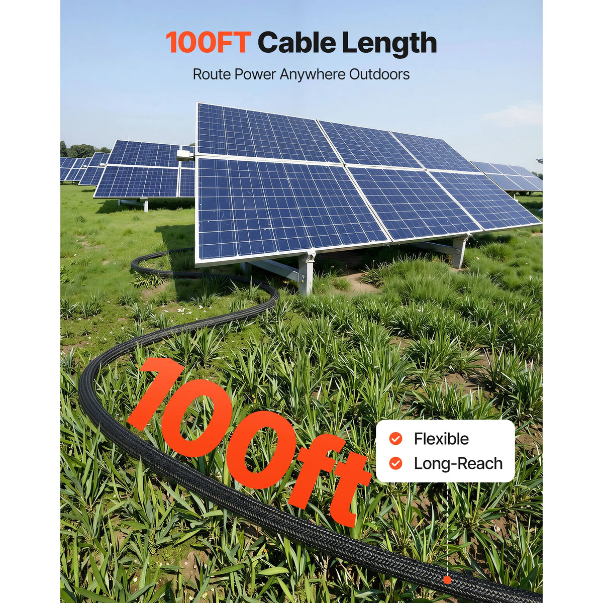 VEVOR 10AWG Solar Panel Extension Cable with MC4 Connectors