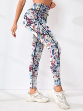 Printed High Waistband Leggings with Pockets