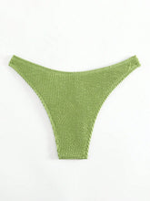 Three Point Non-Steel Ring Gathered Tail Wave Swimsuit
