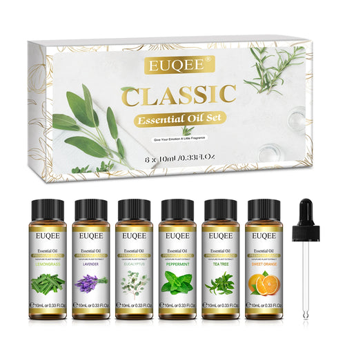EUQEE 6 Bottles Essential Oils Set