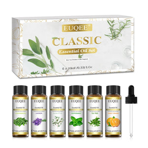 EUQEE 6 Bottles Essential Oils Set