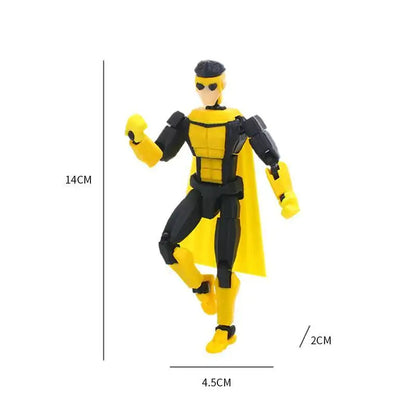 3d Printed Blue-Masked Invincible T13 Dummy Multi-Jointed Action Figure