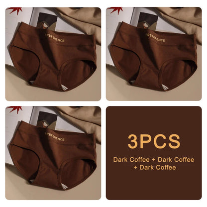 3PCS Seamless Soft Cotton Briefs