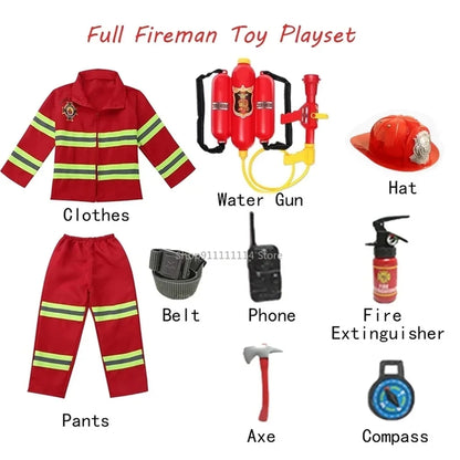 Halloween Kids Firefighter Uniform