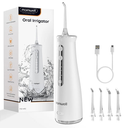 Cordless Water Dental Flosser 4 Jet Tips 4 Modes