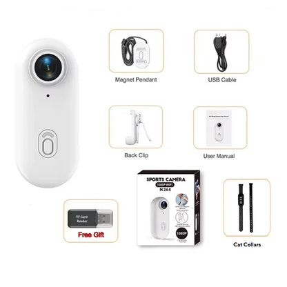 4K HD Waterproof Mini Sports & Helmet Action Camera