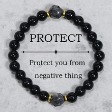 Natural Tiger's Eye & Amethyst Bead Stretch Bracelet