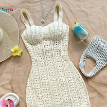 Crochet Sleeveless Mini Swimsuit Cover Up