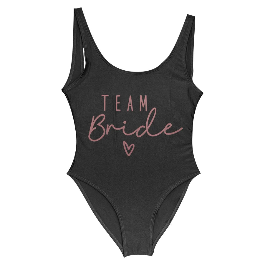 Team Bride One-Piece Swimsuit