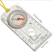 Professional Mini Compass Map Scale Ruler