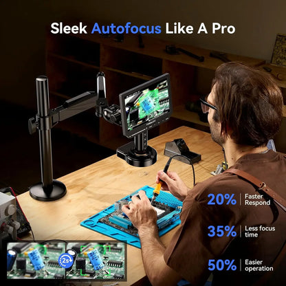 TOMLOV 4K Digital Autofocus 2000X Soldering Microscope