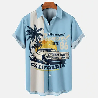 Vibrant Parrot Tropical Floral Print Shirt