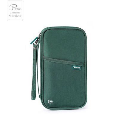 RFID Blocking Family Travel Passport Wallet – Crossbody Document & Ticket Organizer Bag